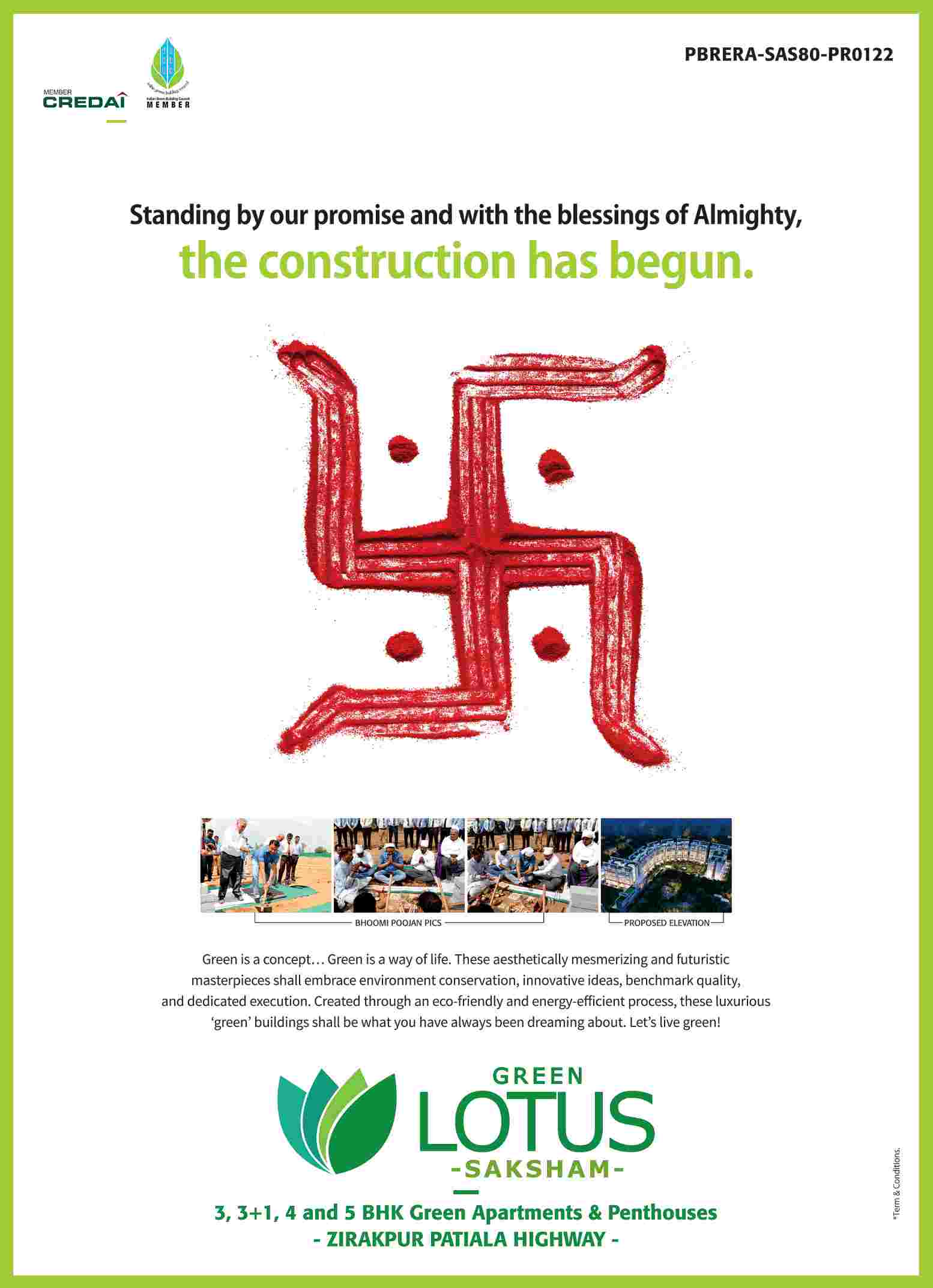 Construction has begun at Maya Green Lotus Saksham in Chandigarh Update